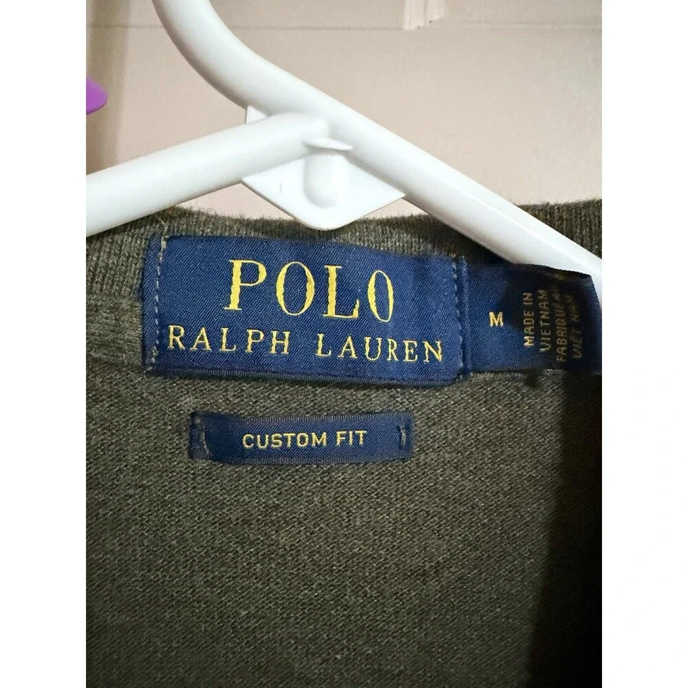 Men’s Polo Ralph Lauren Custom Fit Polo Green Size Medium